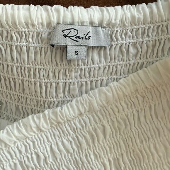 Rails Edina Elegant White Tiered Skirt Size Small - Picture 6 of 9